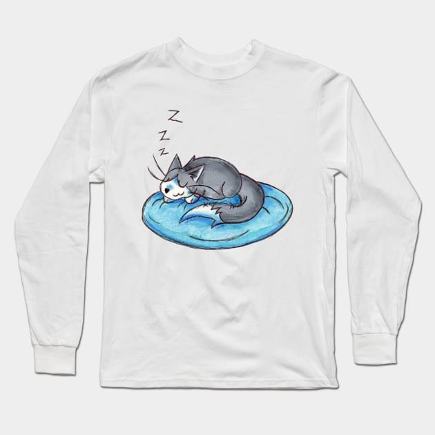 Sunday Snooze Long Sleeve T-Shirt by KristenOKeefeArt